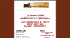 Desktop Screenshot of harvesthomemeats.com